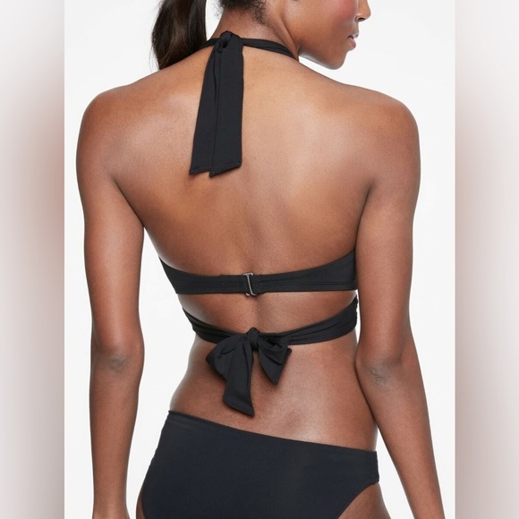Athleta Bra Cup Wrap Halter Bikini Top 32B/C NWT - Picture 4 of 12